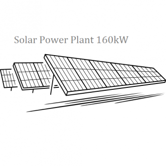 Solar Power Plant 160kW in Sonepat District, Haryana